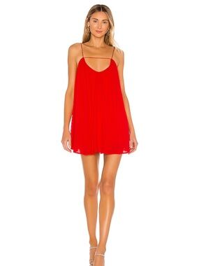 REVOLVE Red Spaghetti-Strap Mini Dress